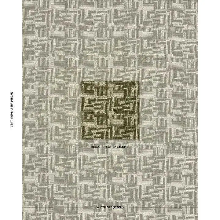 Schumacher Tessuti Coco Hand Screen Print Deco Interni