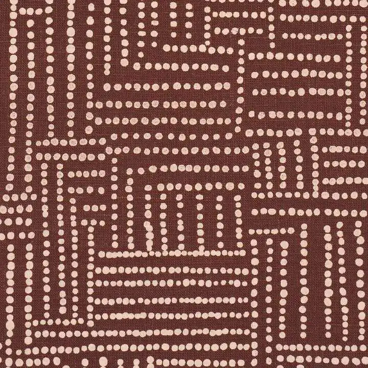 Schumacher Tessuti Coco Hand Screen Print Deco Interni