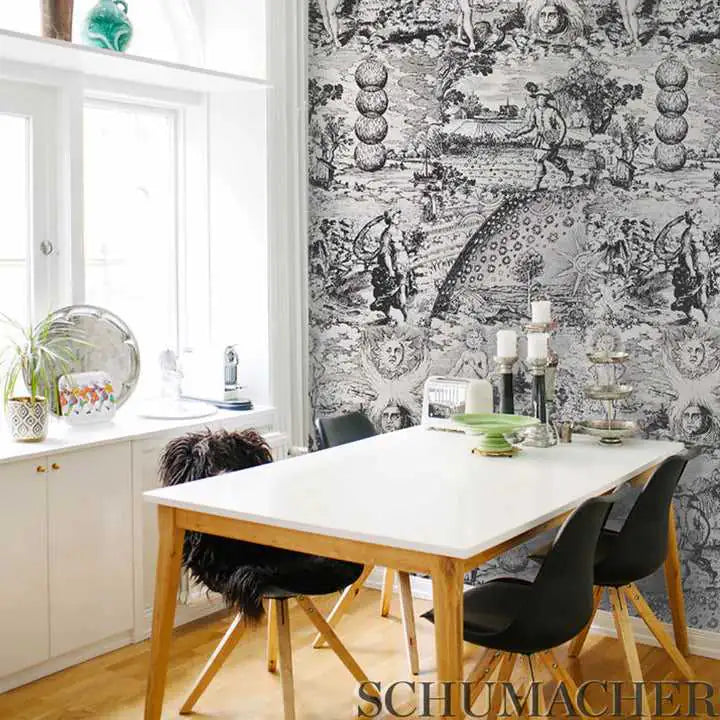 Schumacher Carta da Parati Modern Toile Deco Interni