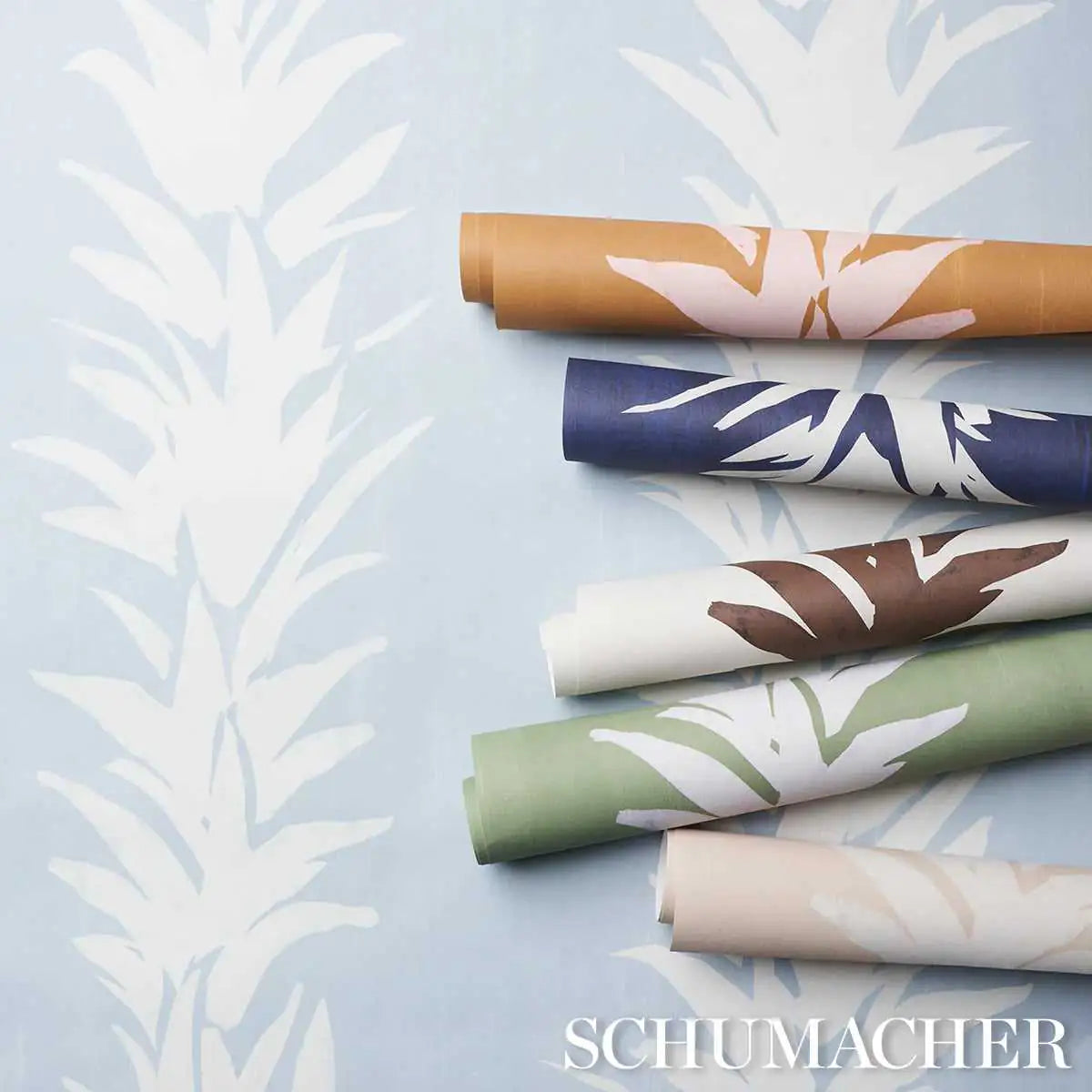 Schumacher Carta da Parati White Lotus Deco Interni