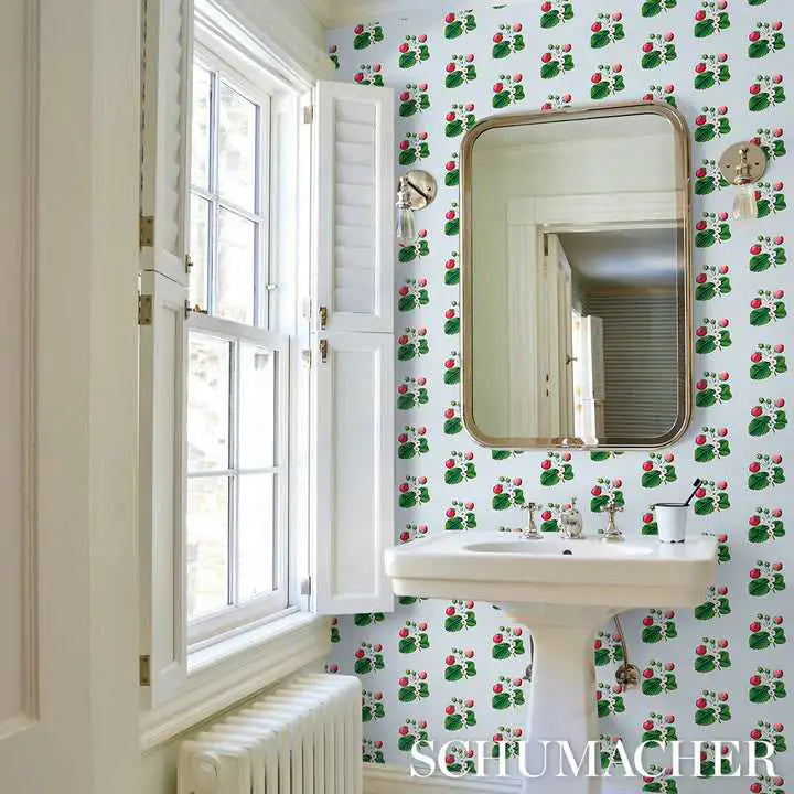 Schumacher Carta da Parati Strawberry Hill Deco Interni