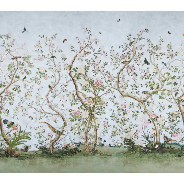 Schumacher Pannelli su misura Les Oiseaux Panel Set Deco Interni