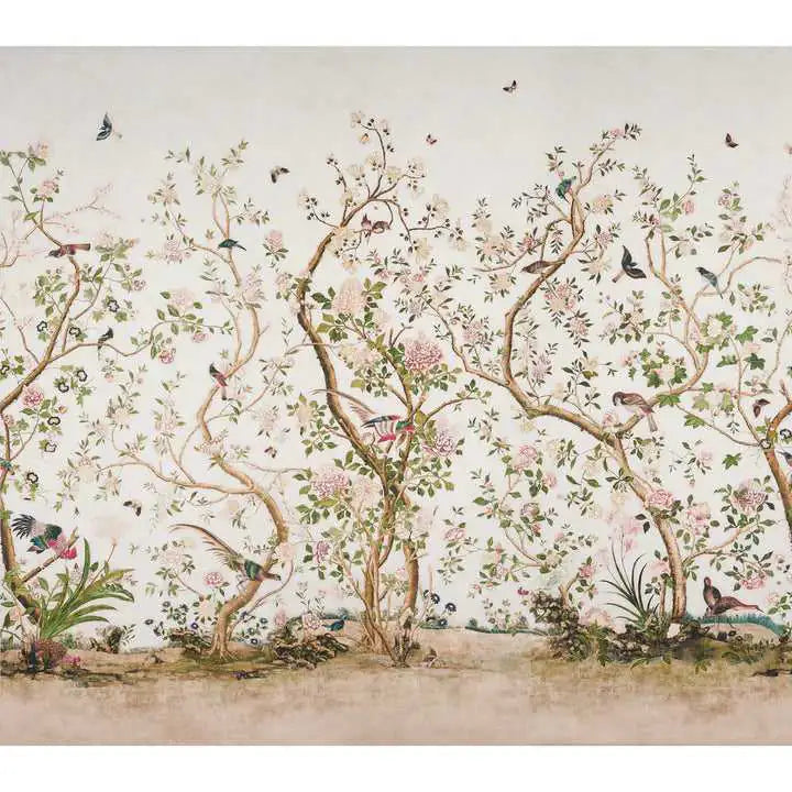 Schumacher Pannelli su misura Les Oiseaux Panel Set Deco Interni