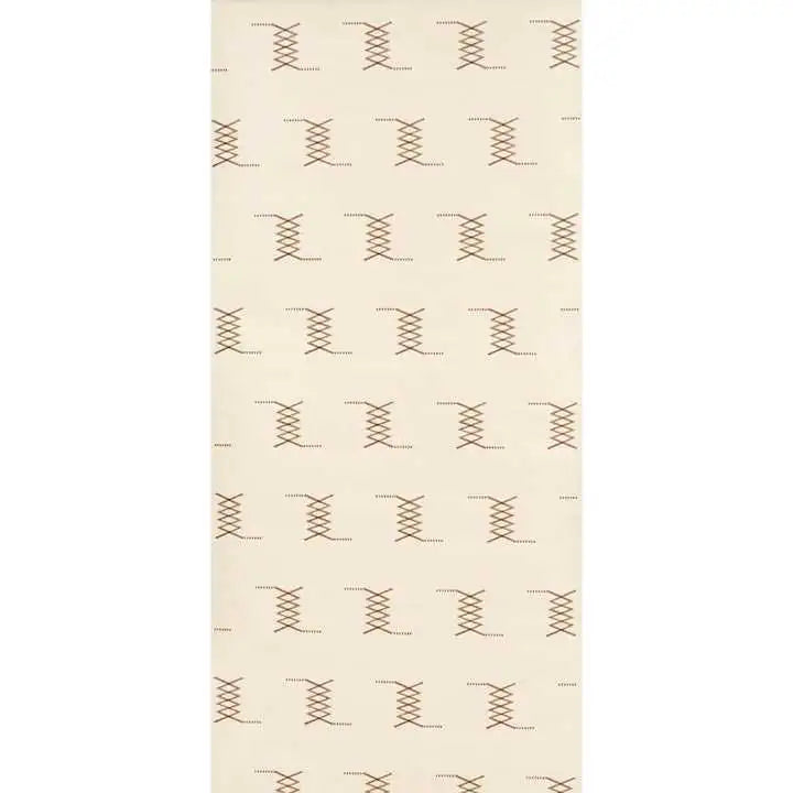 Schumacher Carta da Parati Kin Sisal Embroidery Deco Interni