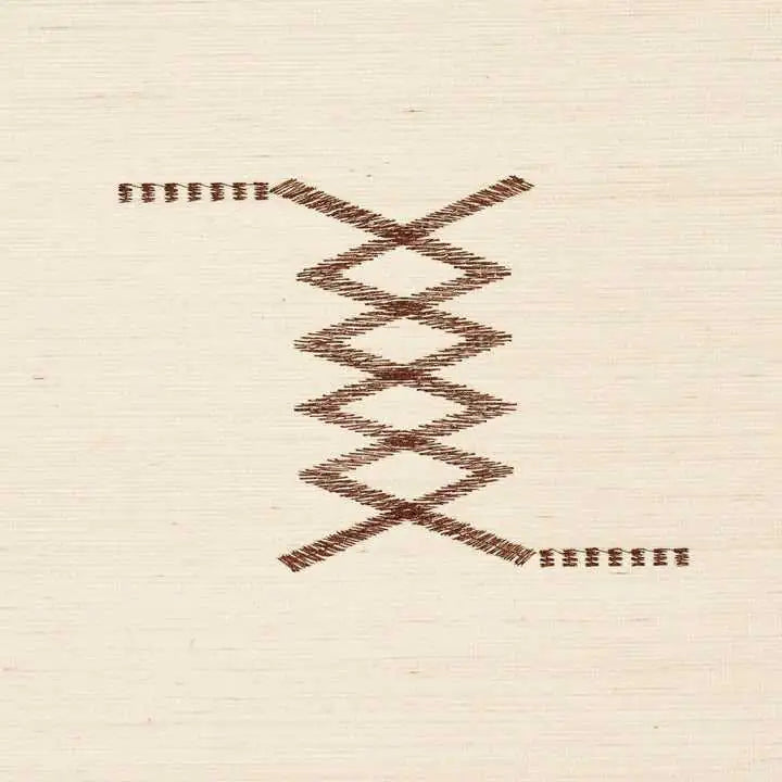 Schumacher Carta da Parati Kin Sisal Embroidery Deco Interni