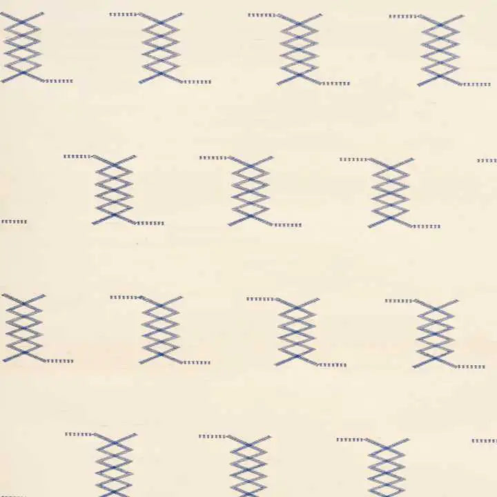 Schumacher Carta da Parati Kin Sisal Embroidery Deco Interni