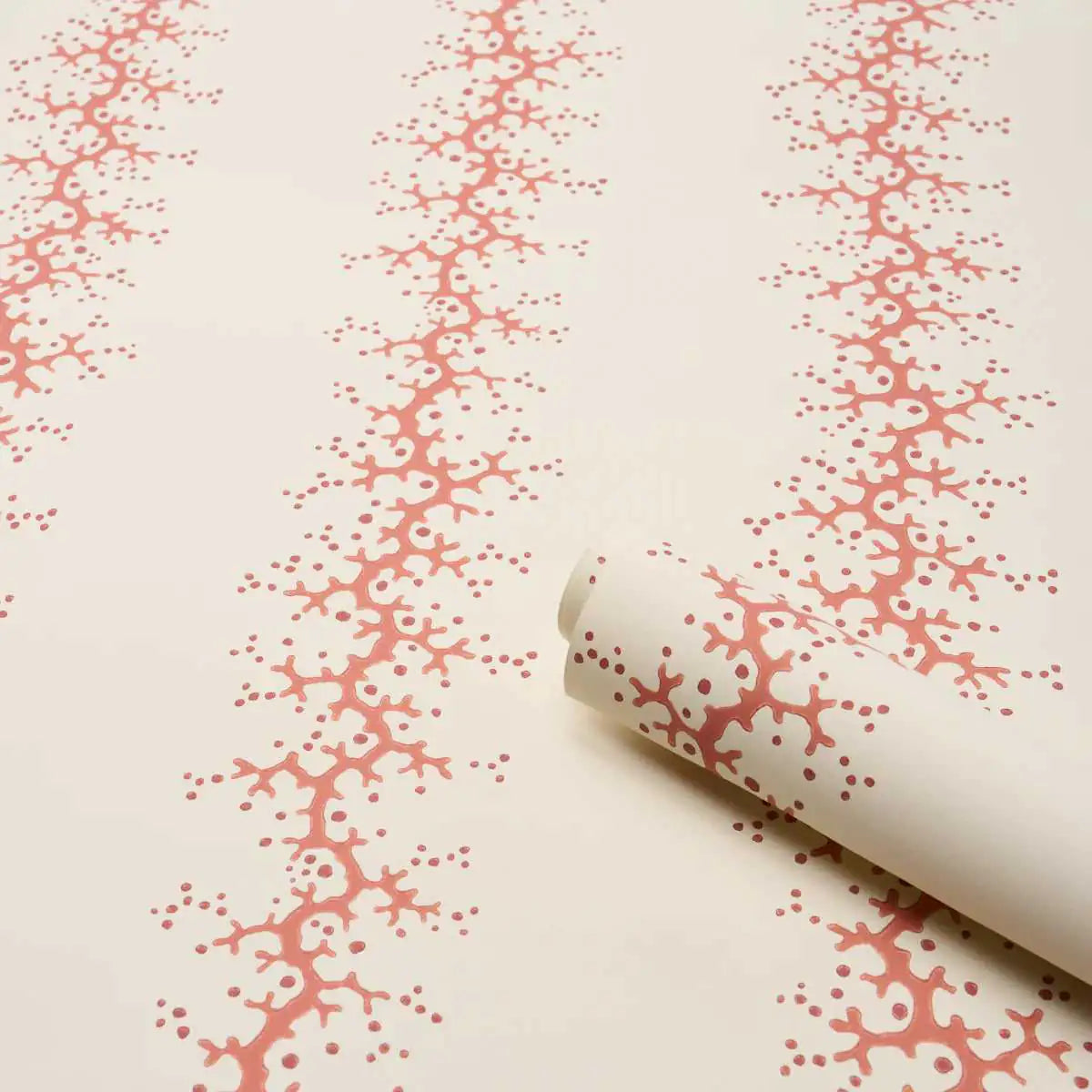 Schumacher Carta da Parati Coral Stripe Deco Interni