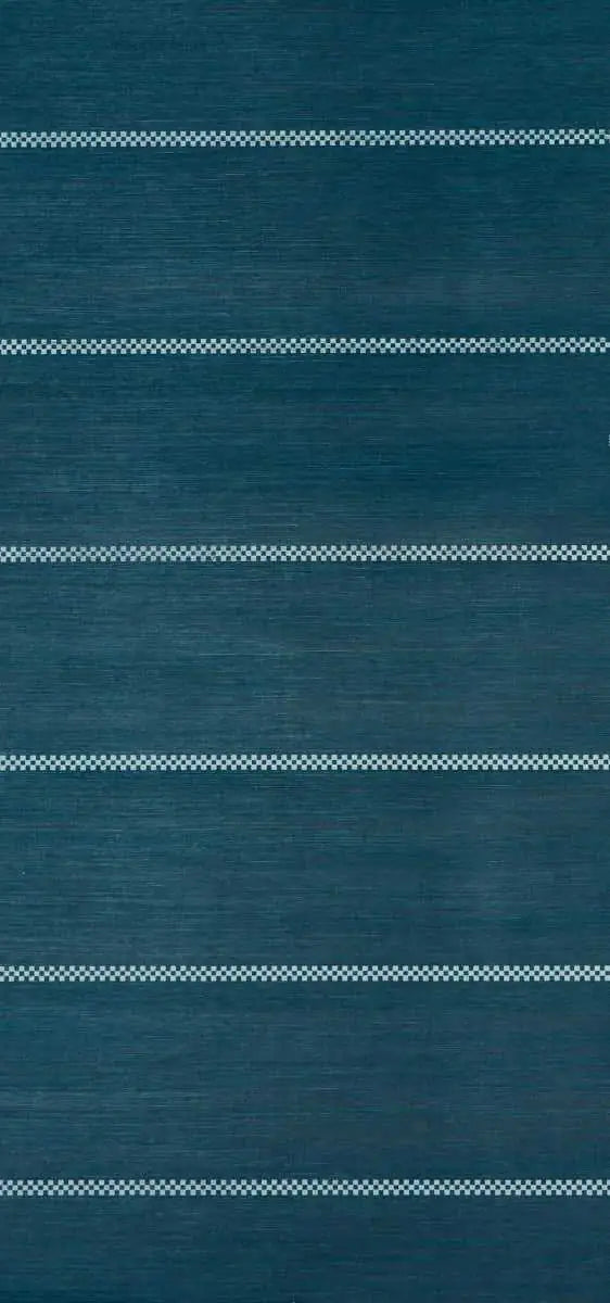 Schumacher Carta da Parati Checkered Stripe Sisal Deco Interni