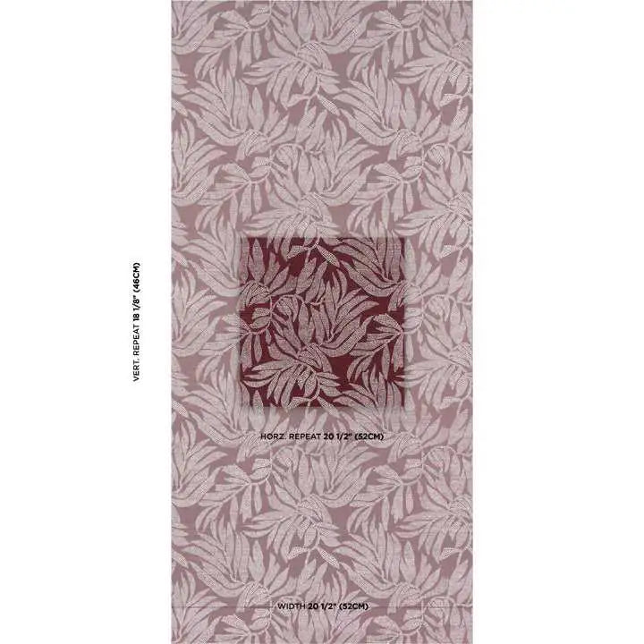 Schumacher Carta da Parati Tayrona Palm Mosaic Sisal Deco Interni