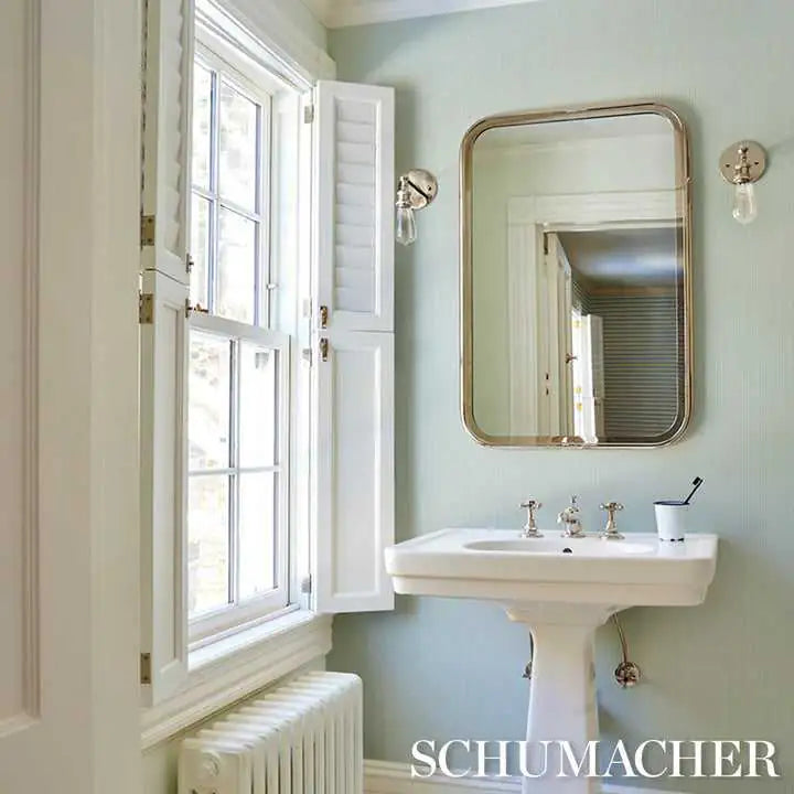 Schumacher Carta da Parati Emma Stripe Narrow Deco Interni