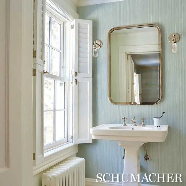 Schumacher Carta da Parati Emma Stripe Narrow Deco Interni