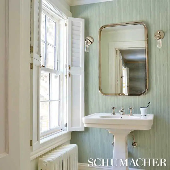 Schumacher Carta da Parati Emma Stripe Narrow Deco Interni