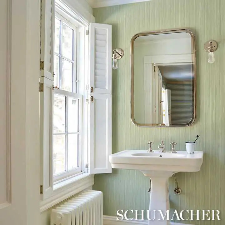 Schumacher Carta da Parati Emma Stripe Narrow Deco Interni