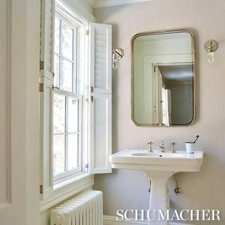 Schumacher Carta da Parati Emma Stripe Narrow Deco Interni