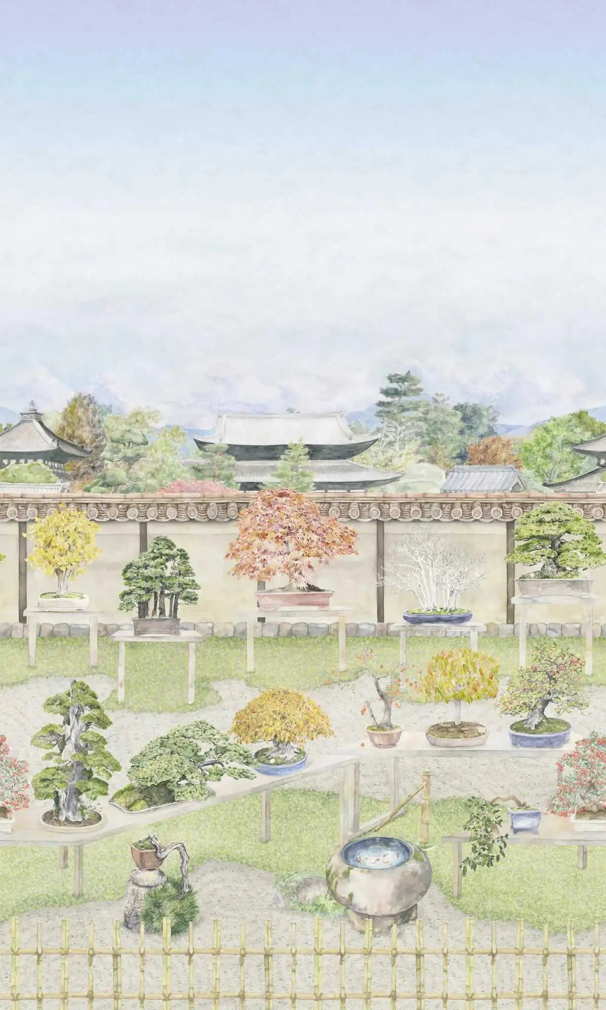 Cole & Son Carta da Parati Bonsai Garden Deco Interni