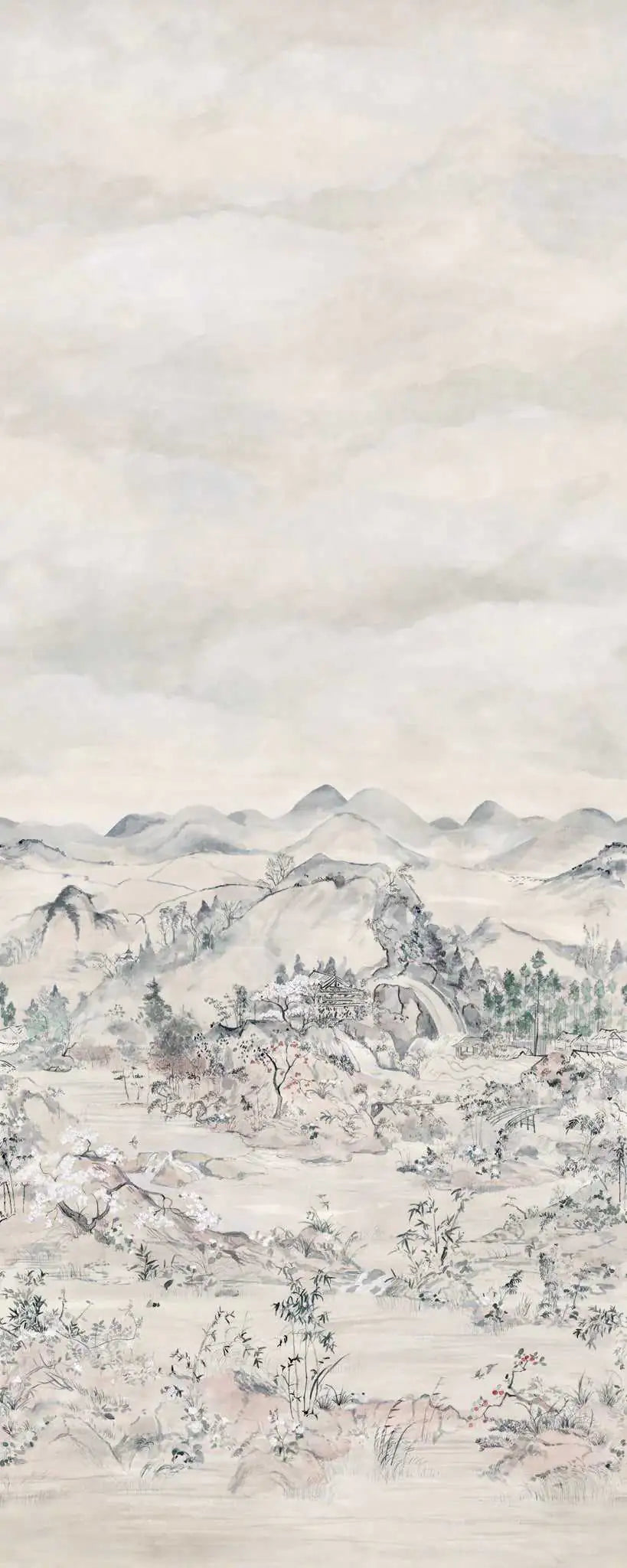 Carta da parati panoramica Japanese Chinoiserie Peony Cole & Son