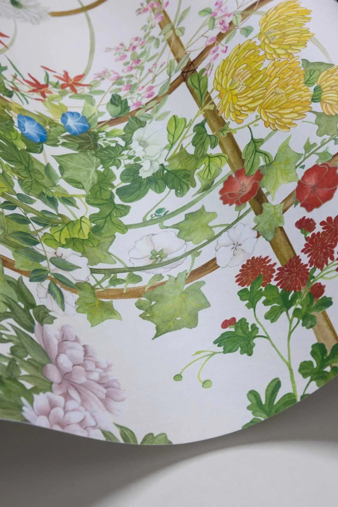 Carta da parati panoramica Scenic Flora Natural White Cole & Son