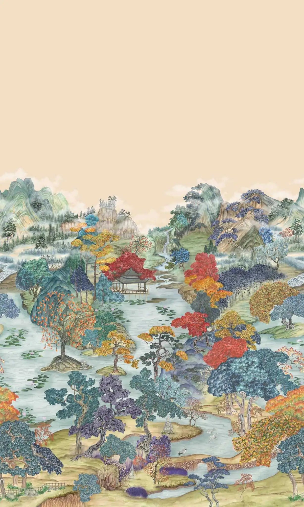 Cole & Son Carta da Parati Pavilion Deco Interni