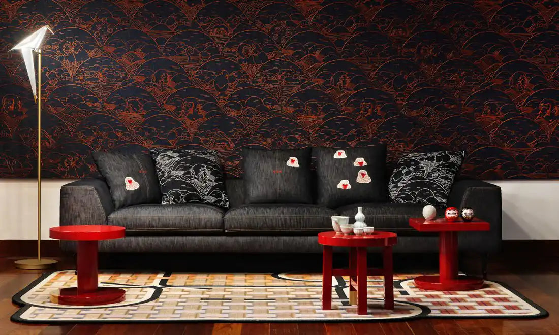 Moooi rivestimento murale Indigo Macaque.