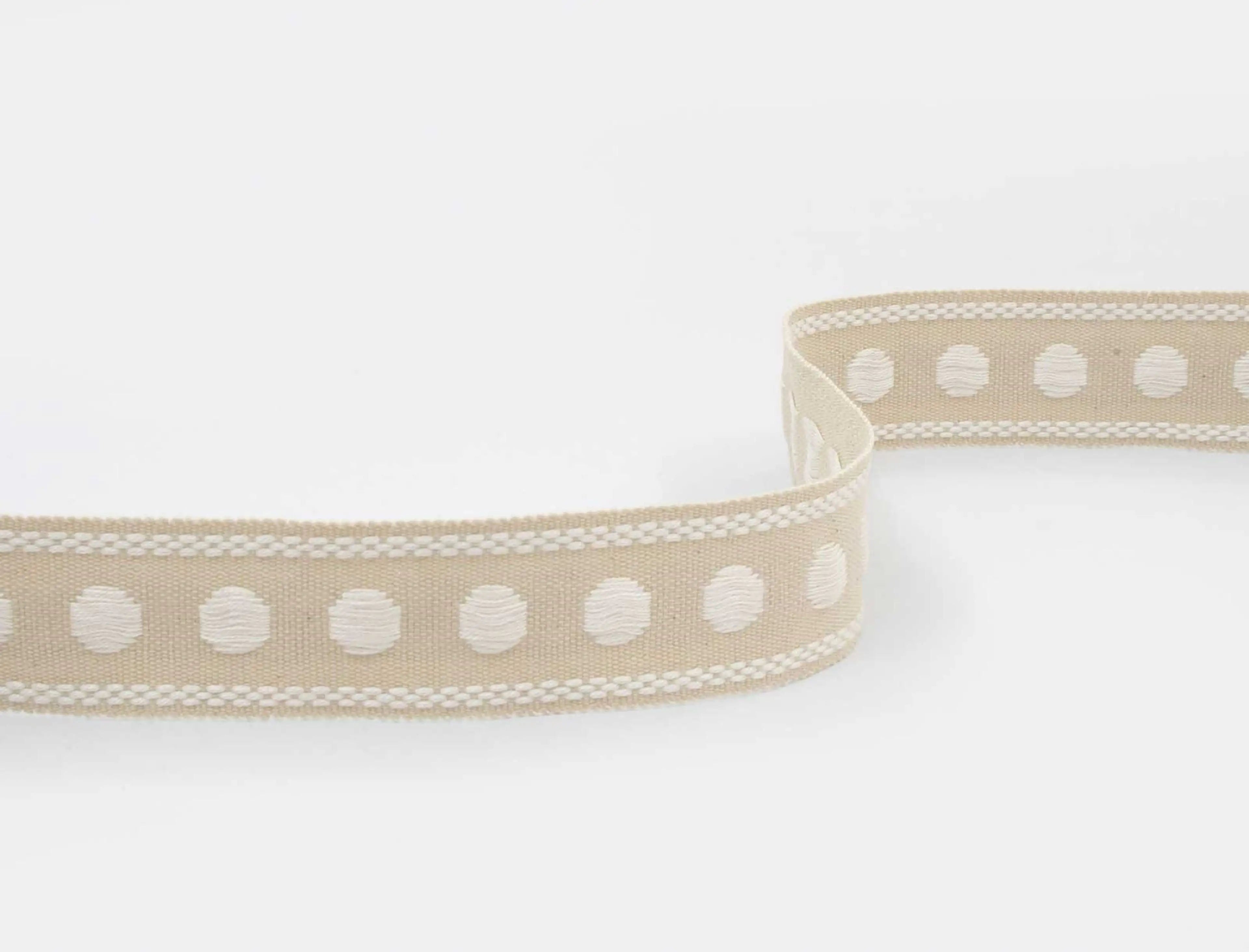 passamaneria con motivo polka dot