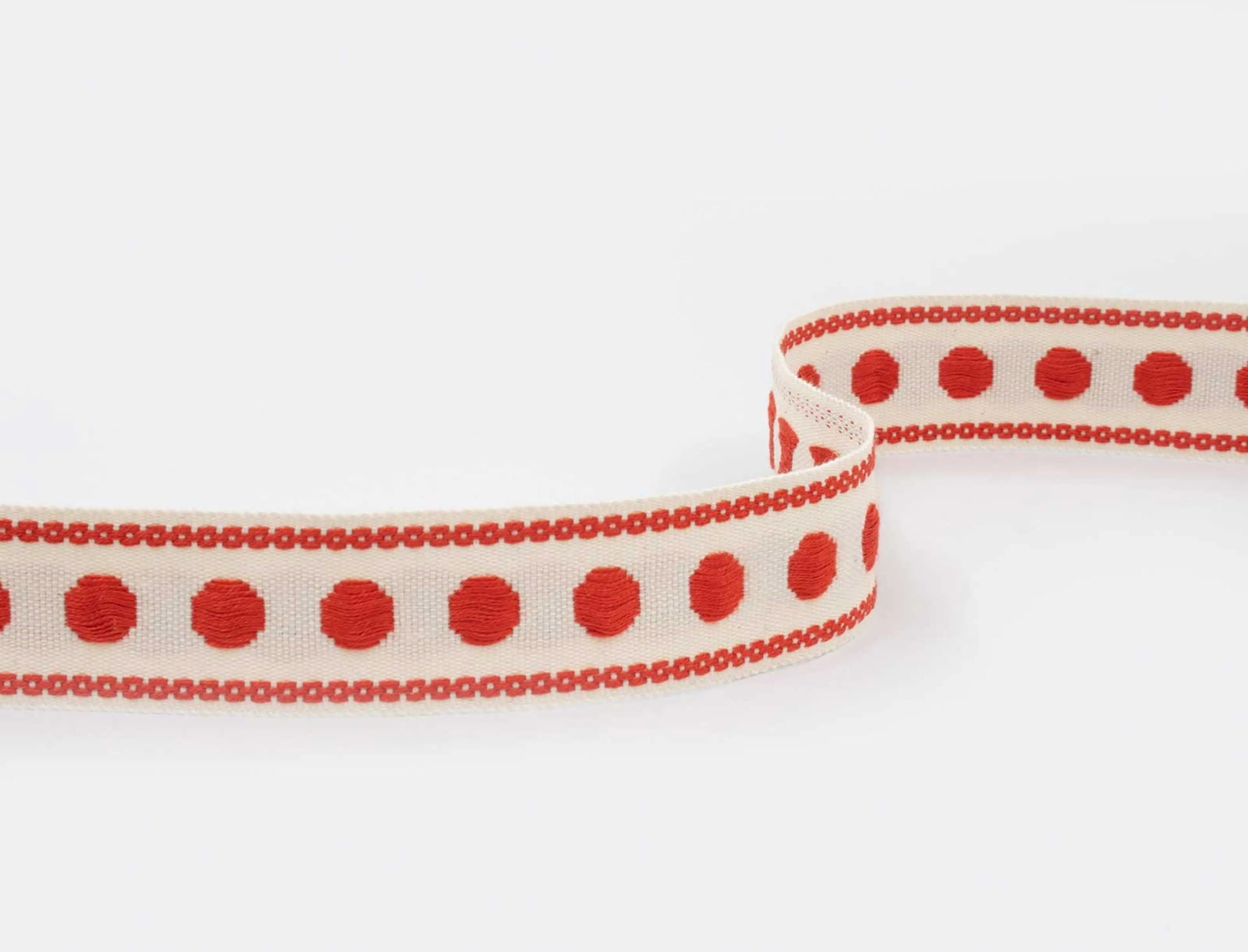 passamaneria con motivo polka dot
