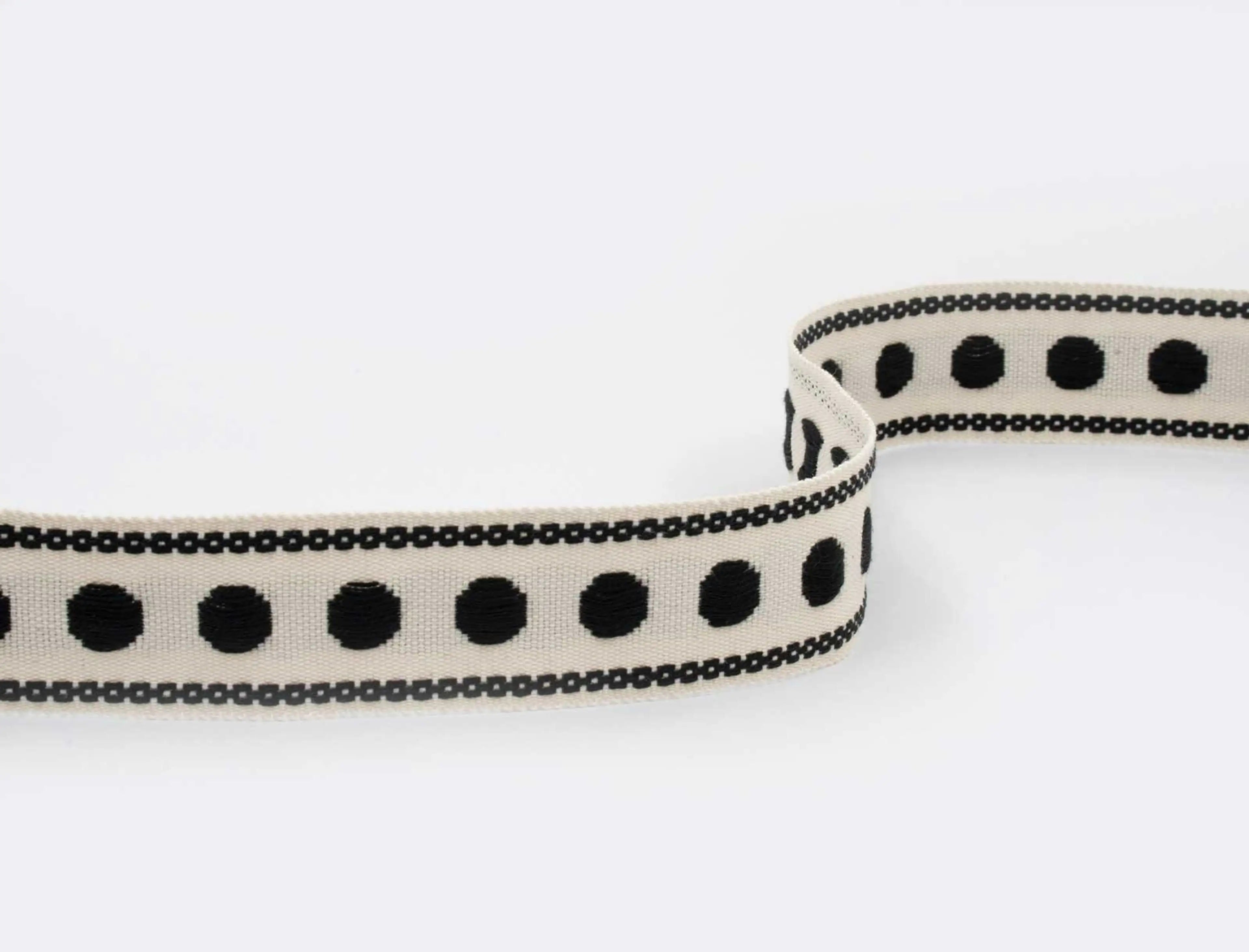 passamaneria con motivo polka dot