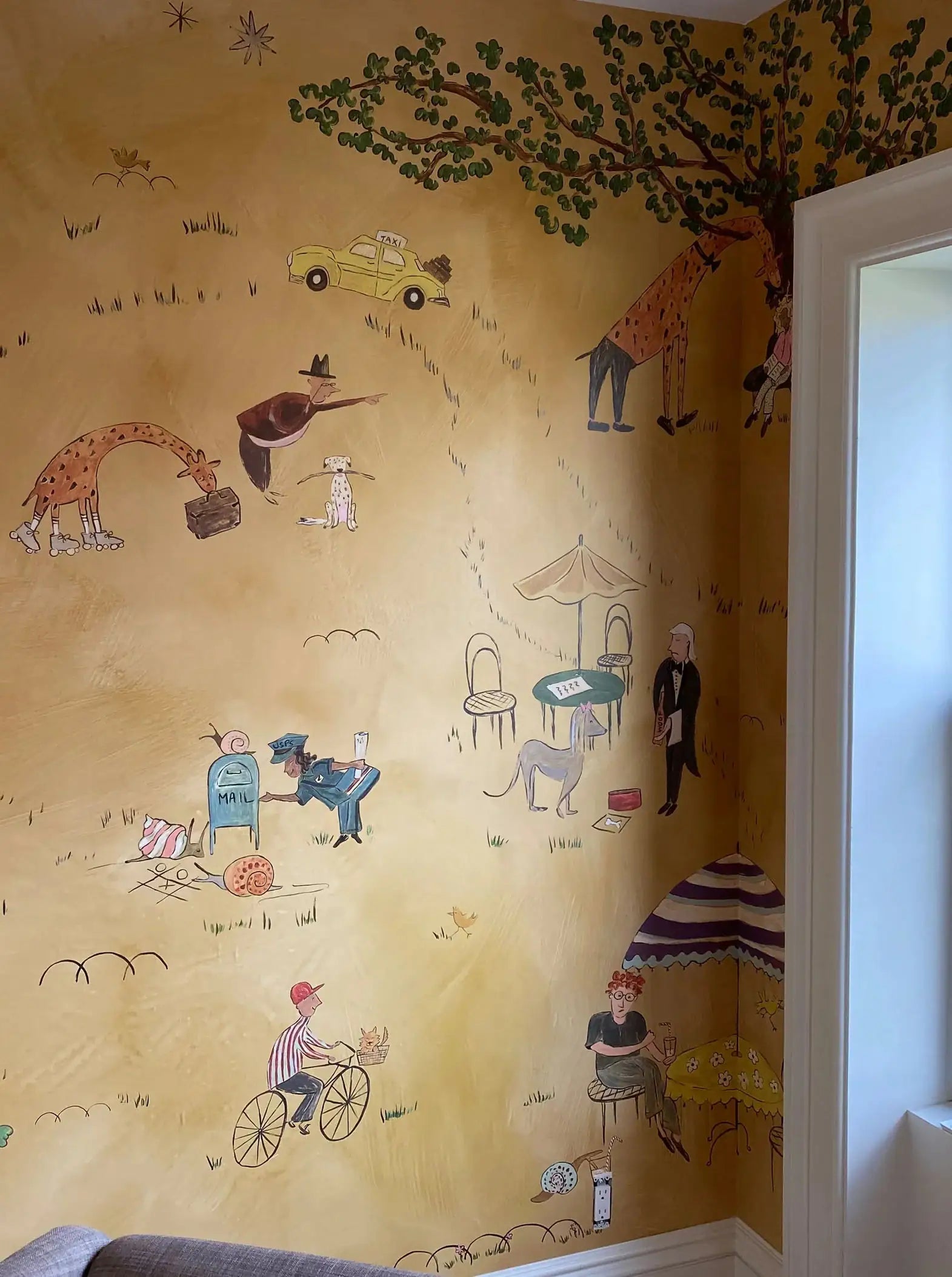 Prospect Park Mural Sunset