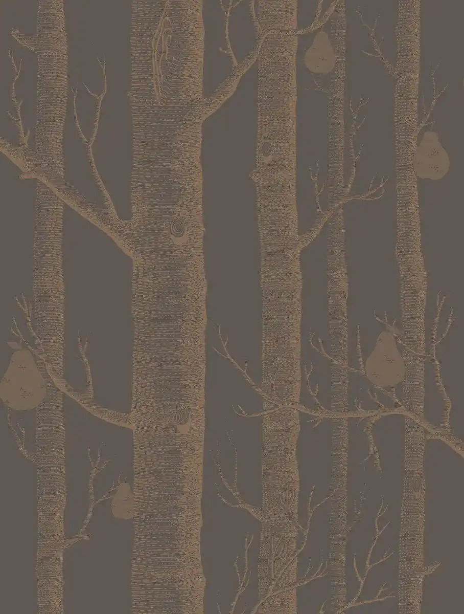 Carta da parati Woods & Pears Bronze e Nero Cole & Son