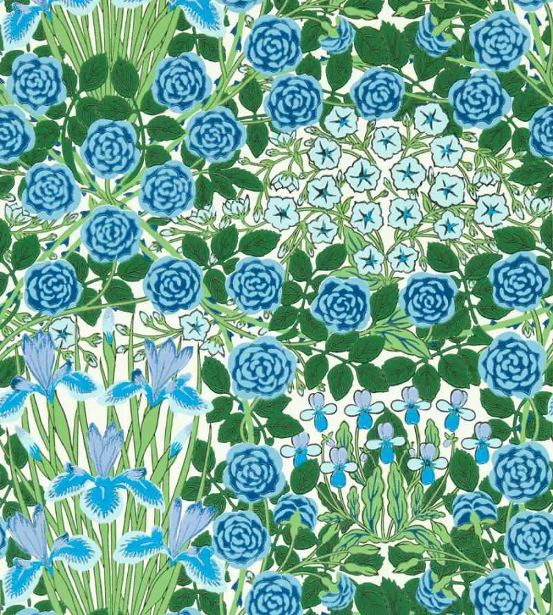 Morris & Co Carta da parati Campanula Deco Interni