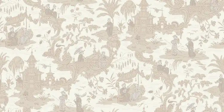 Carta da parati Chinese Toile Parchment Cole & Son