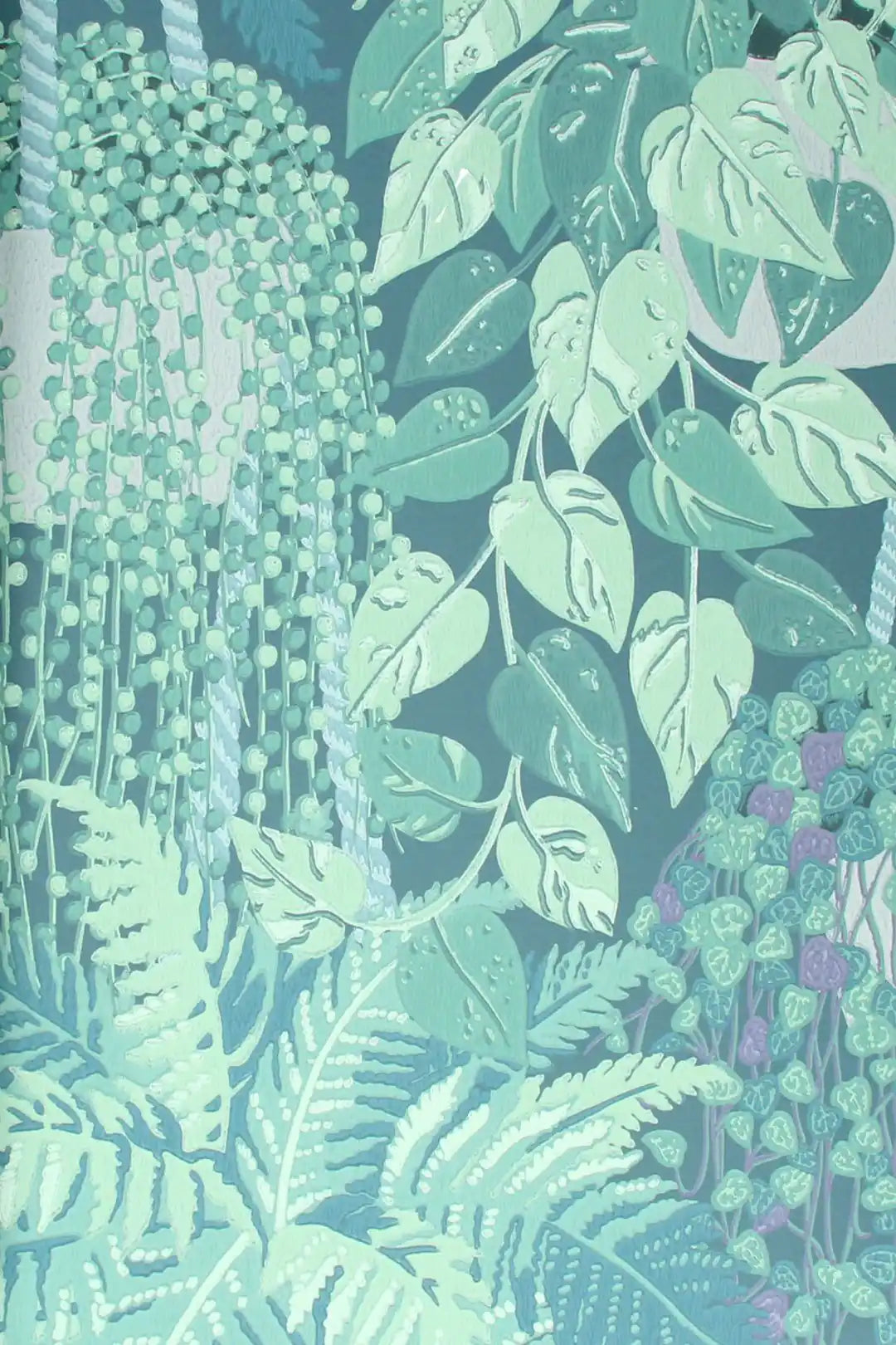 Carta da parati Fern~Dryopteris Azzurro Cole & Son