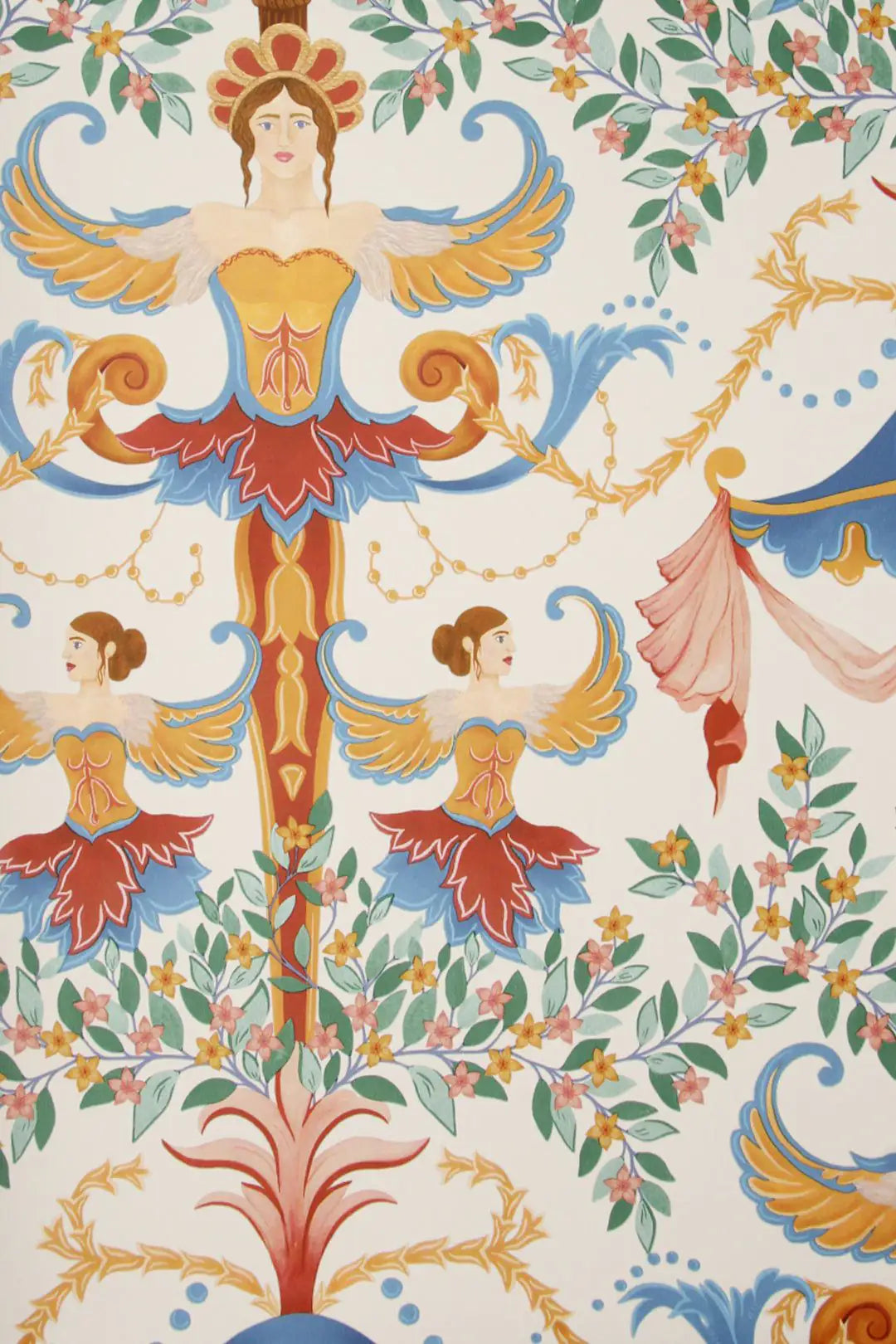 Carta da parati Chamber Angels Bianco Cole & Son