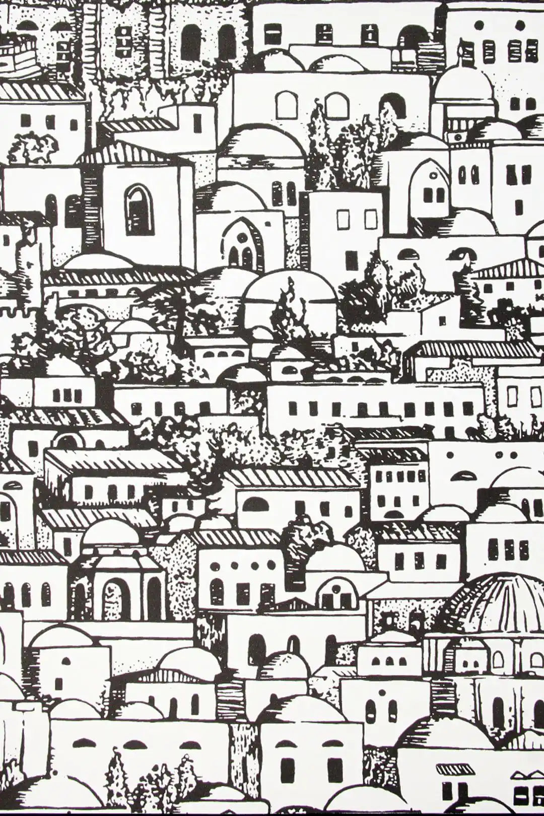 Carta da parati Fornasetti - Mediterranea Bianco e Nero Cole & Son