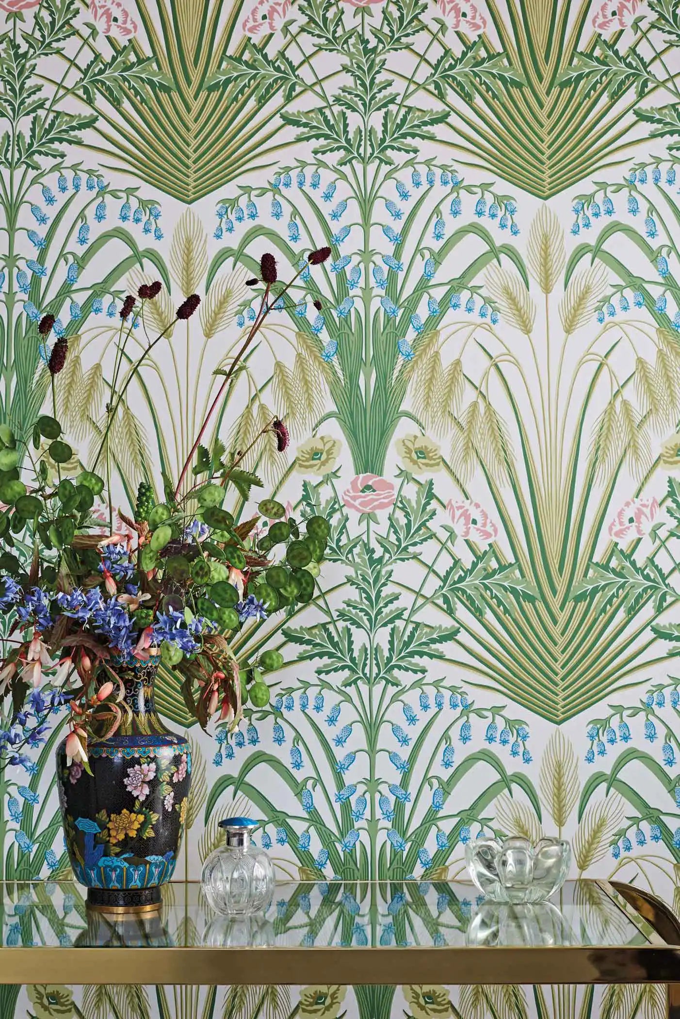 carta da parati Cole and Son a fiori.
