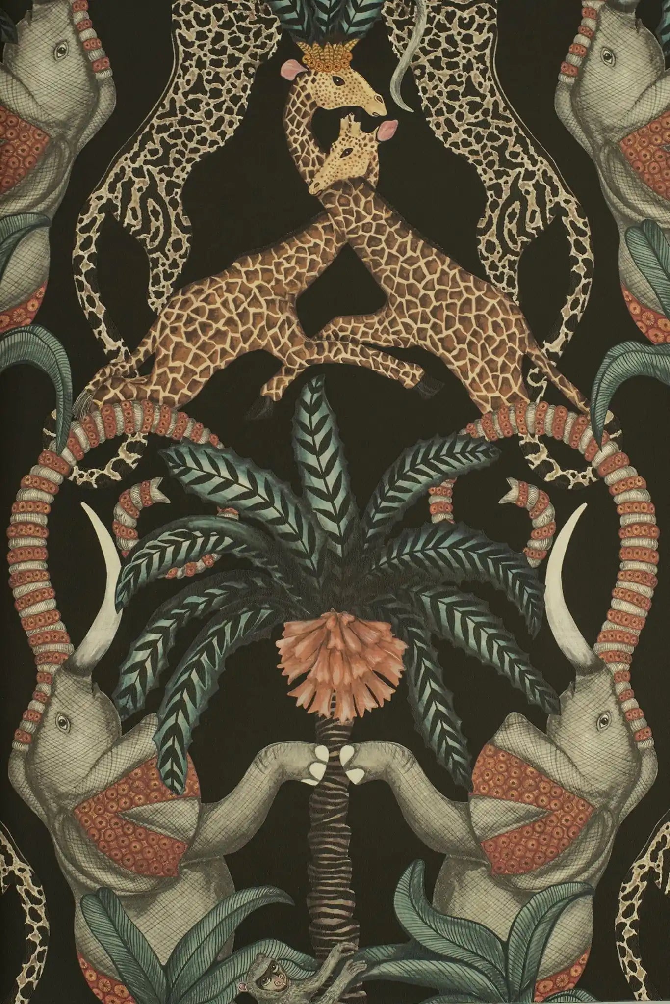 Carta da parati Safari Totem Dark Cole & Son