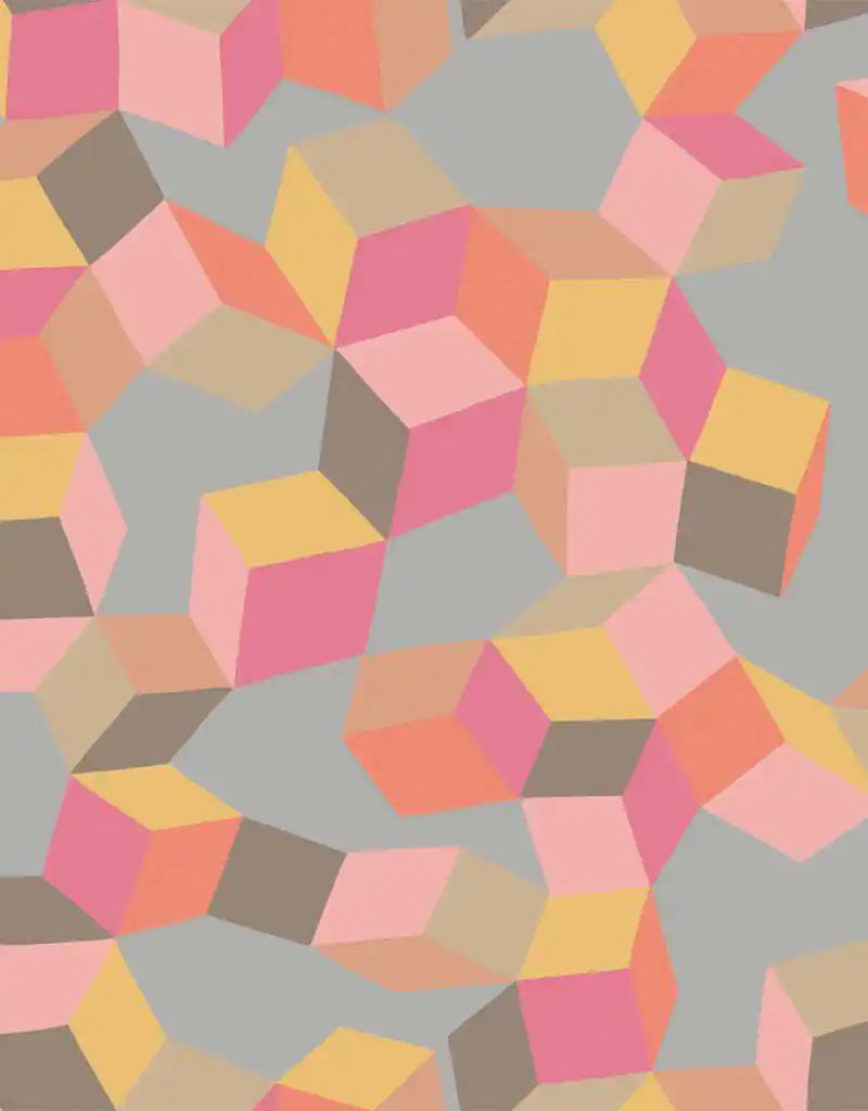 Carta da parati Puzzle Rosa Cole & Son