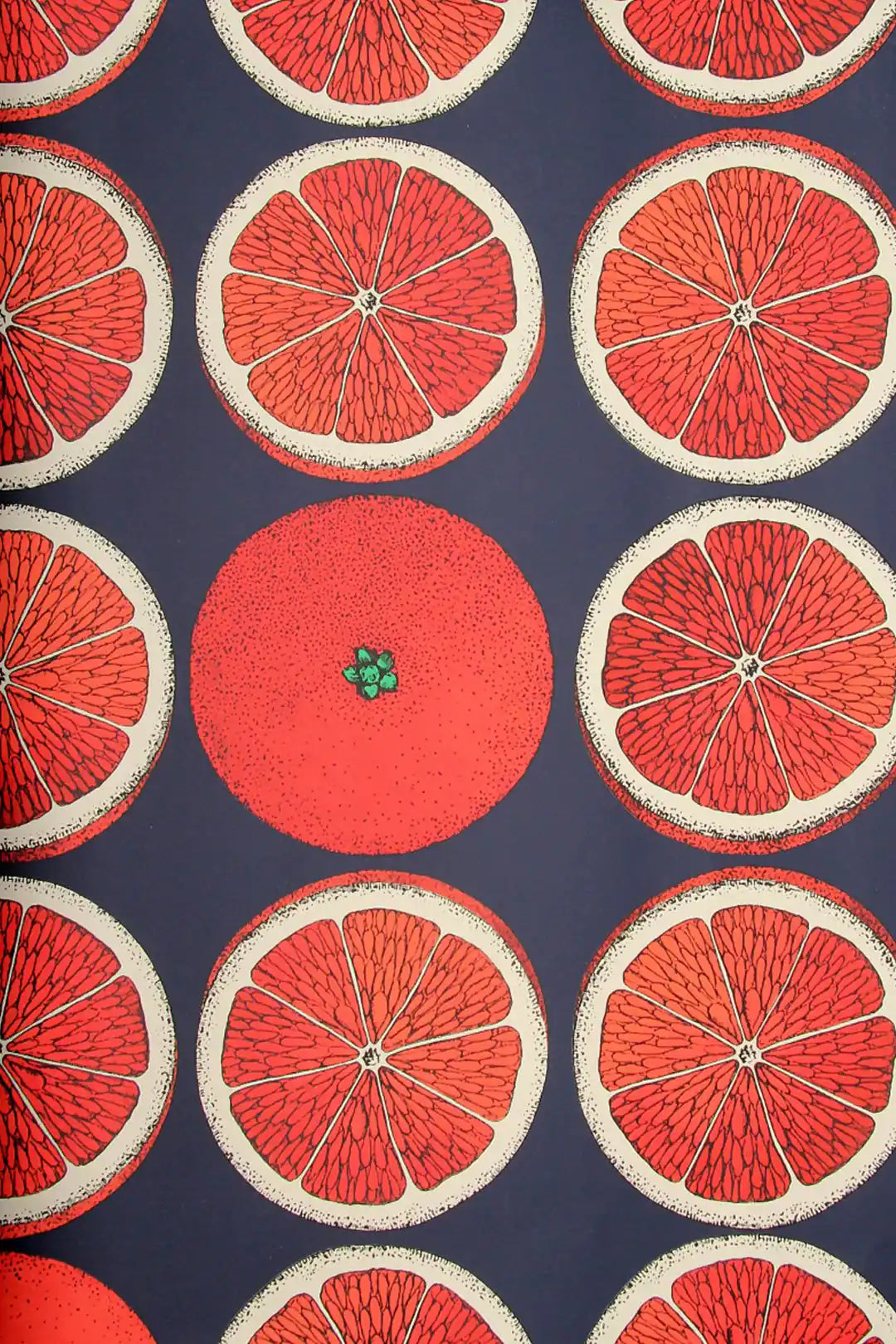 Carta da parati Fornasetti - Arance Rosso Cole & Son