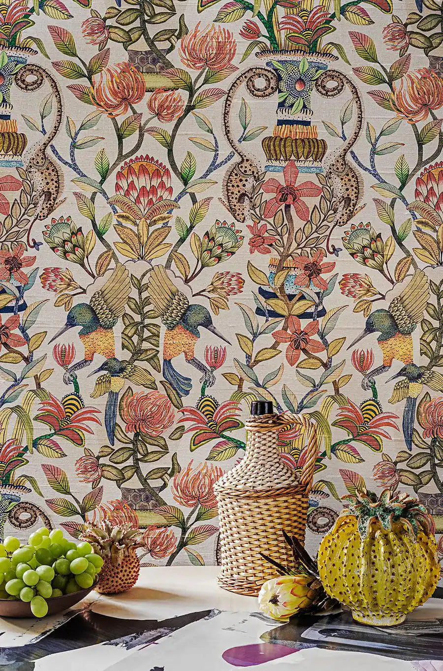 protea garden silk