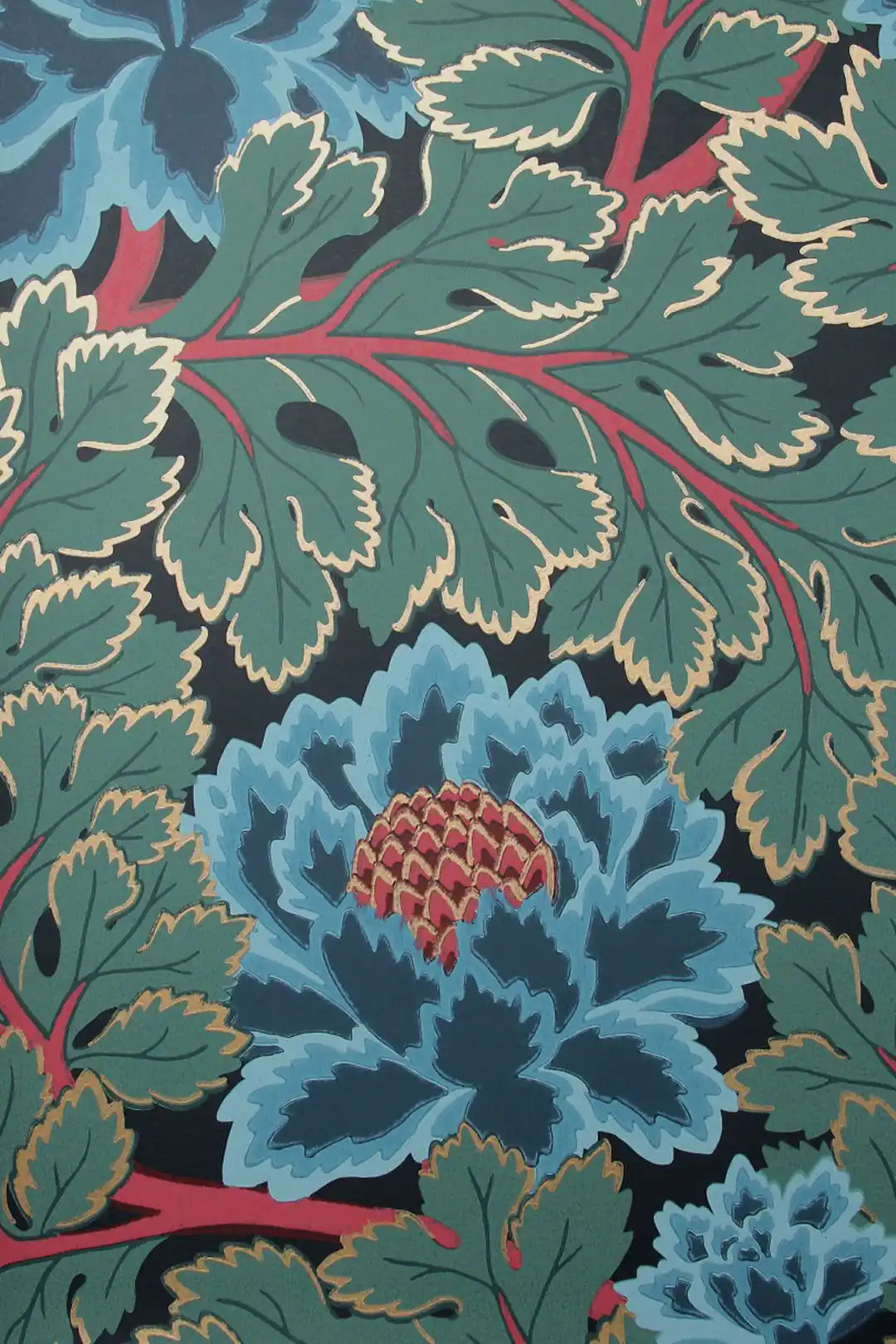 Carta da parati Pearwood Aurora Verde Cole & Son