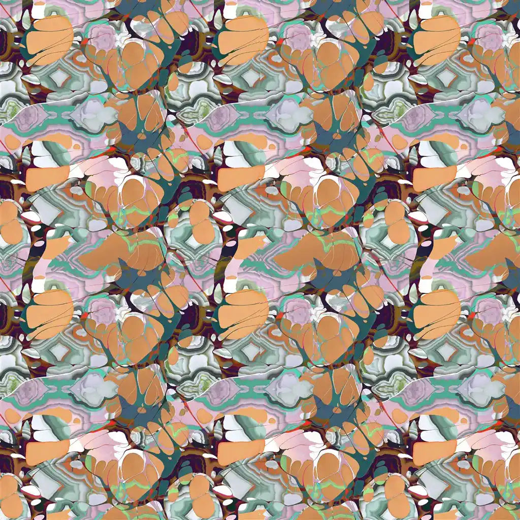 Kaoscope Soft Tangerine: Tessuto Christian Lacroix