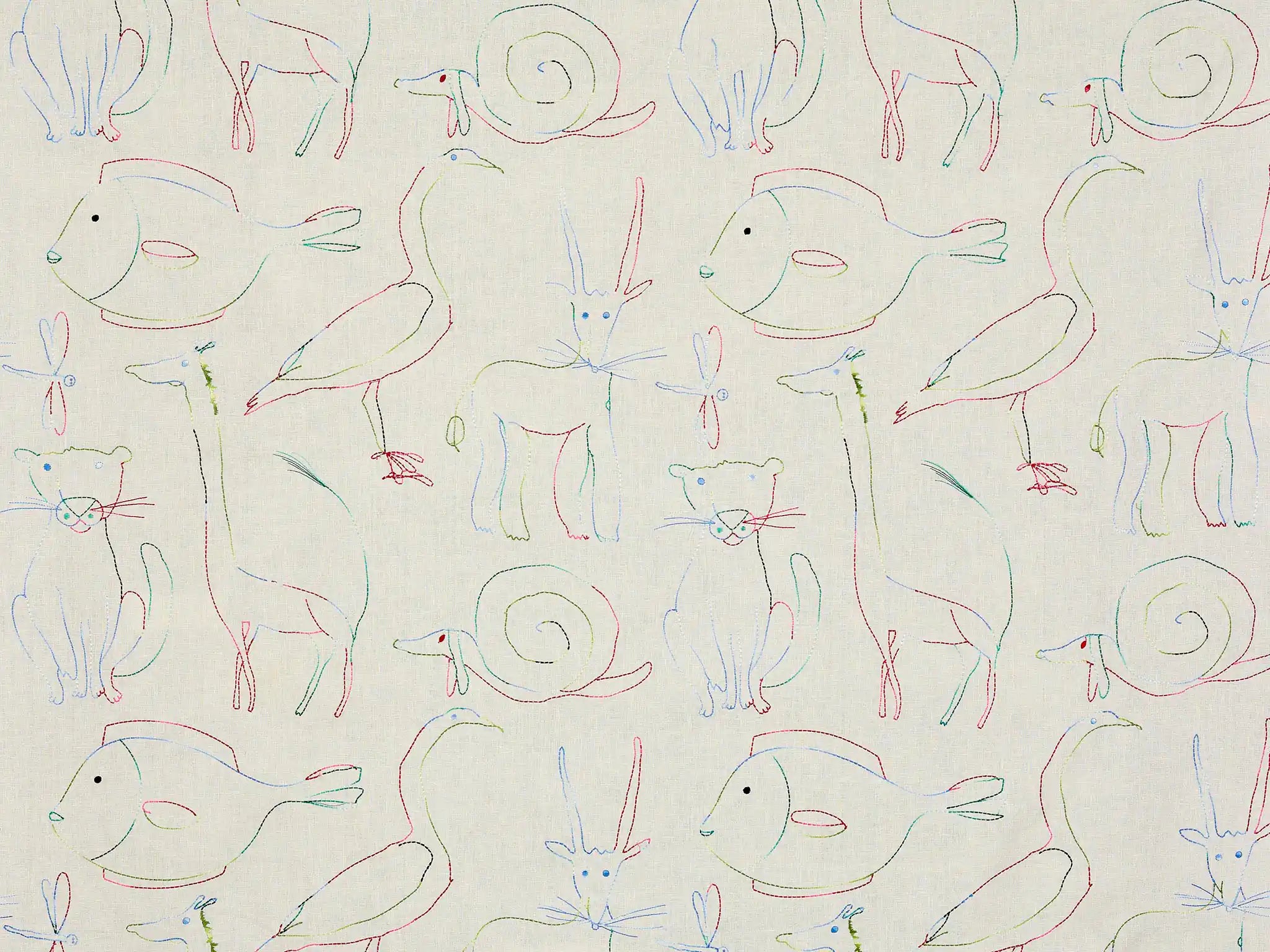 bestiaire enchante multicolore