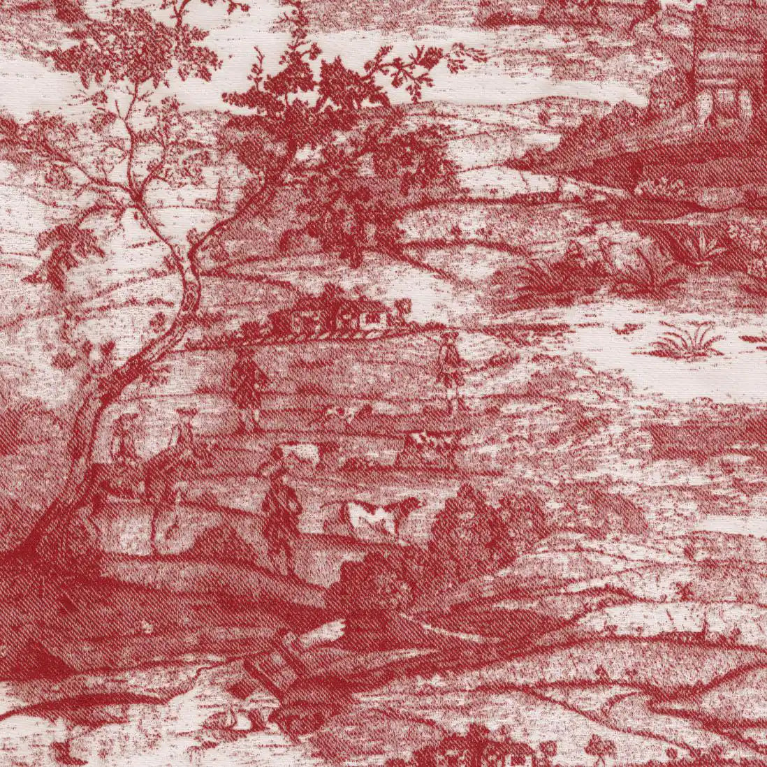 derby toile rosso