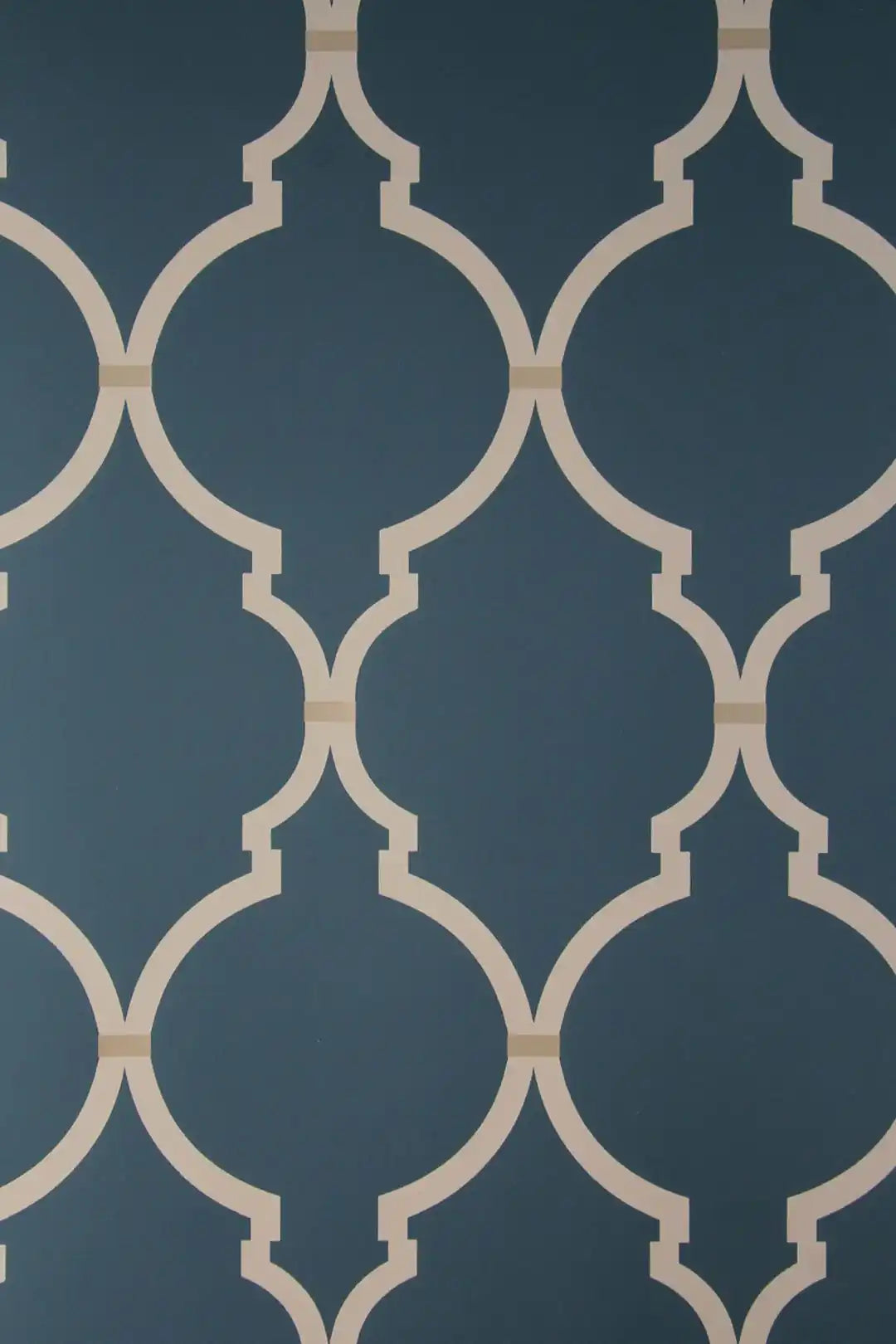 empire trellis indigo/linen
