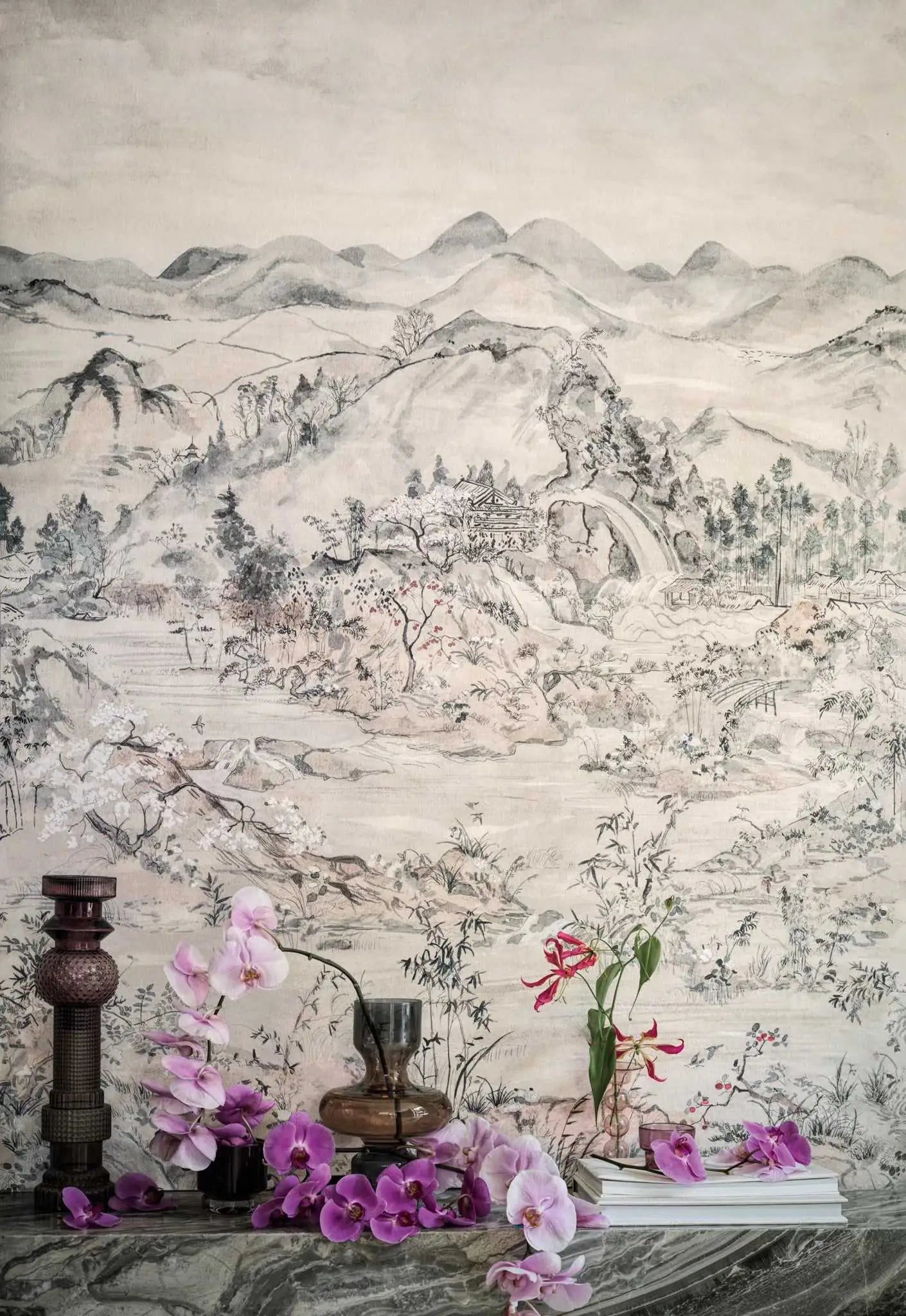 Cole & Son Carta da Parati Japanese Chinoiserie Deco Interni