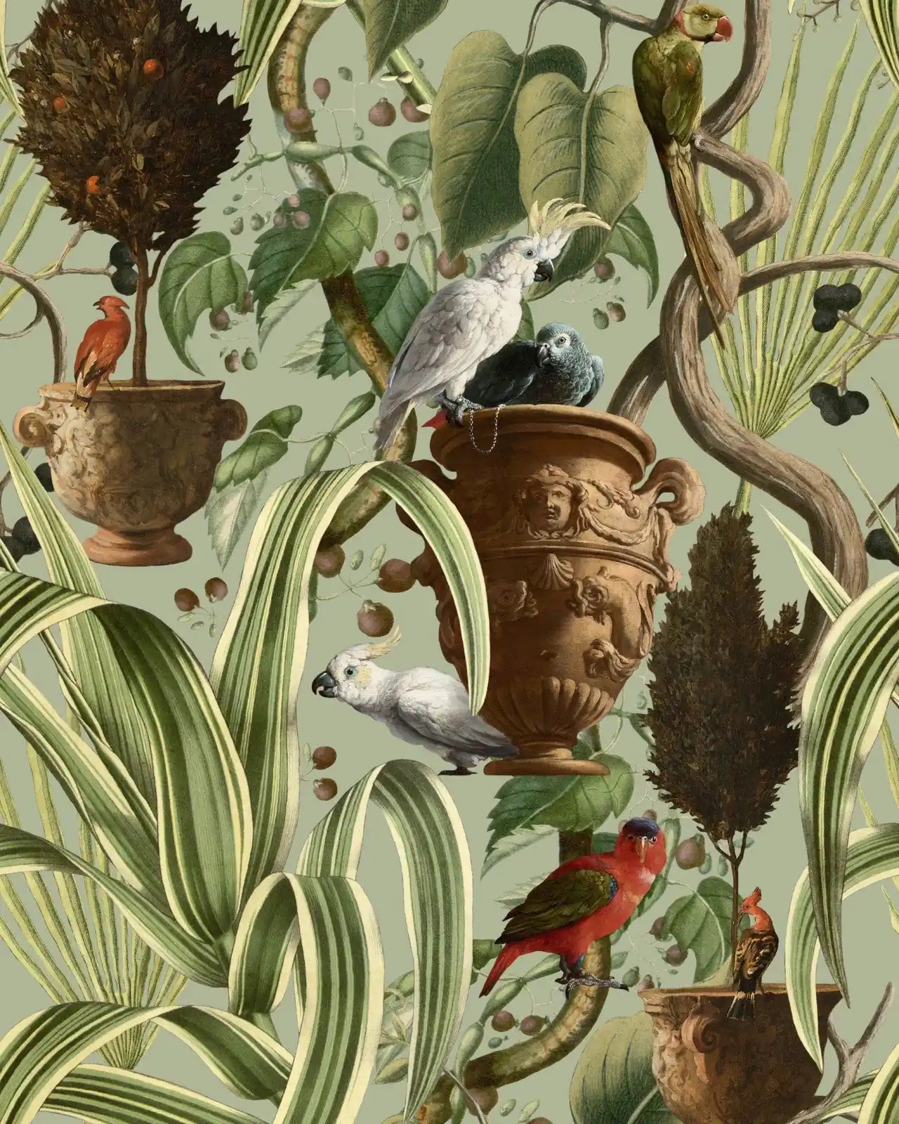 Carta da Parati Exotic Menagerie