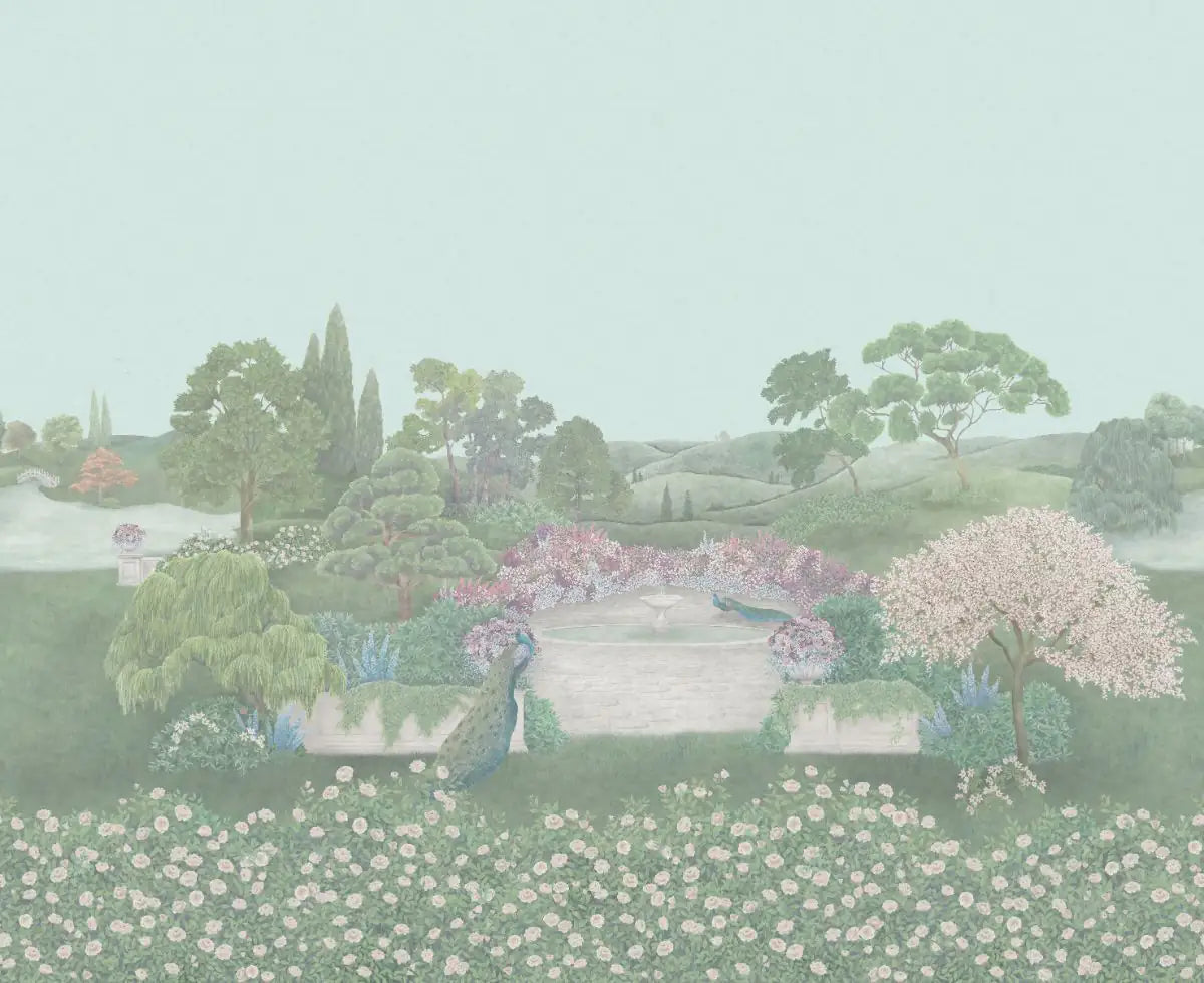 Carta da parati Idyll Eau de Nil Cole & Son