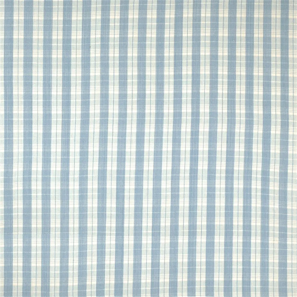 Ralph Lauren Wyatt Check tessuto colore Chambray