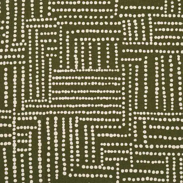 Schumacher Tessuti Coco Hand Screen Print Deco Interni