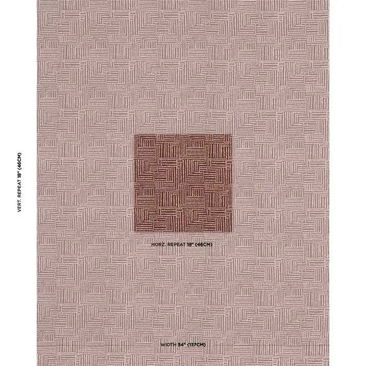 Schumacher Tessuti Coco Hand Screen Print Deco Interni