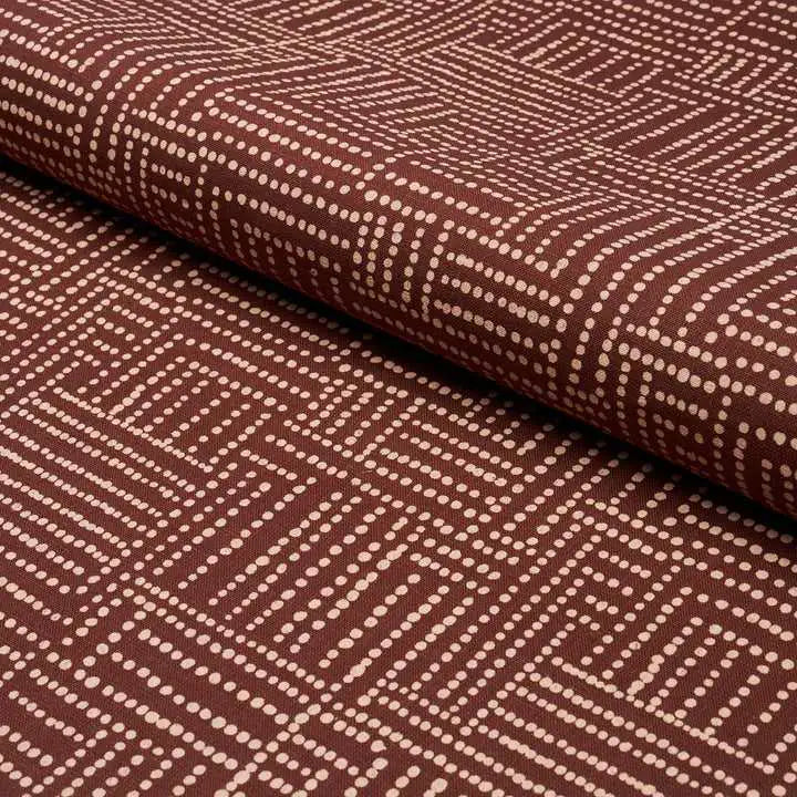 Schumacher Tessuti Coco Hand Screen Print Deco Interni